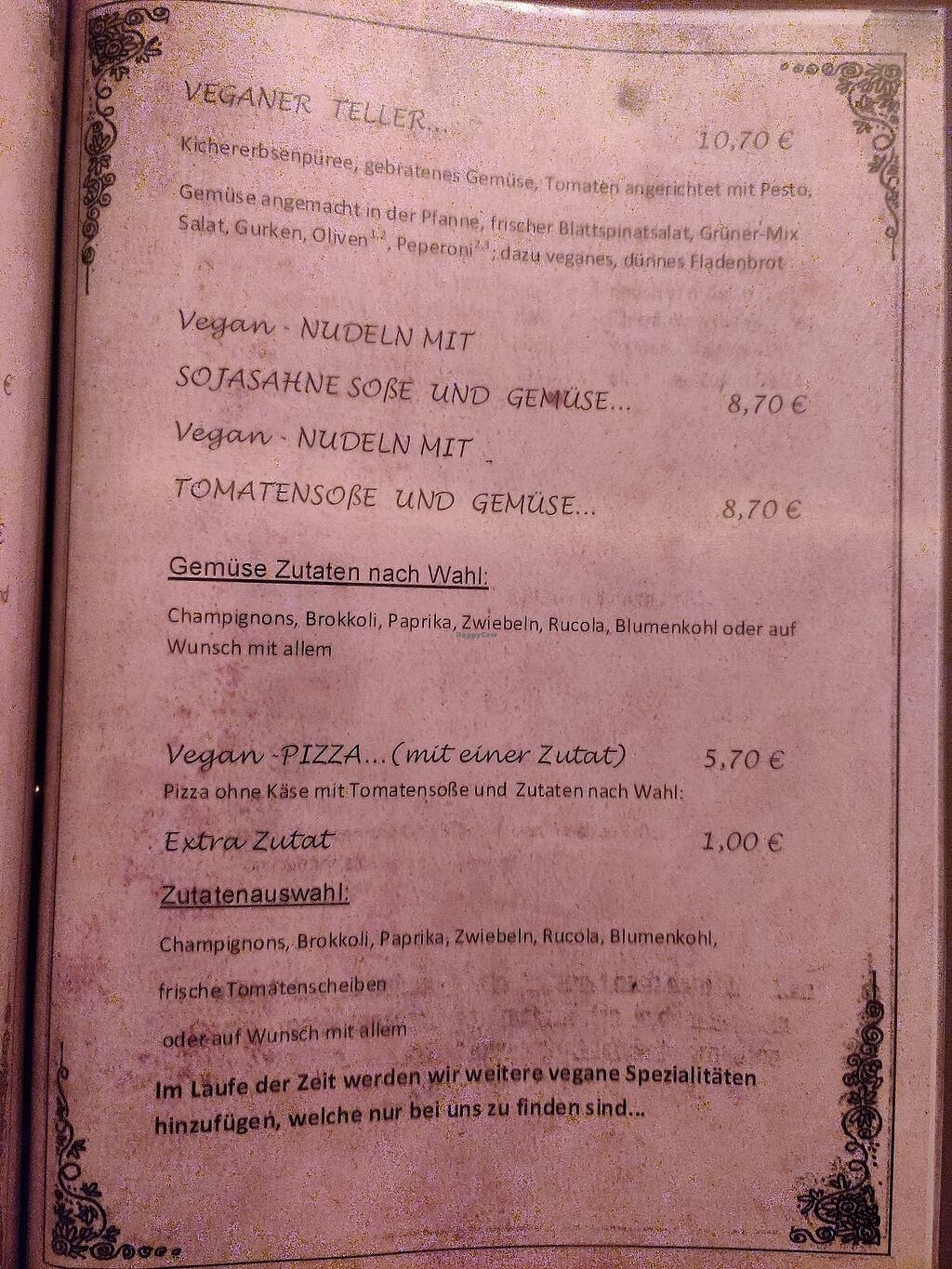 Unsere Speisekarte